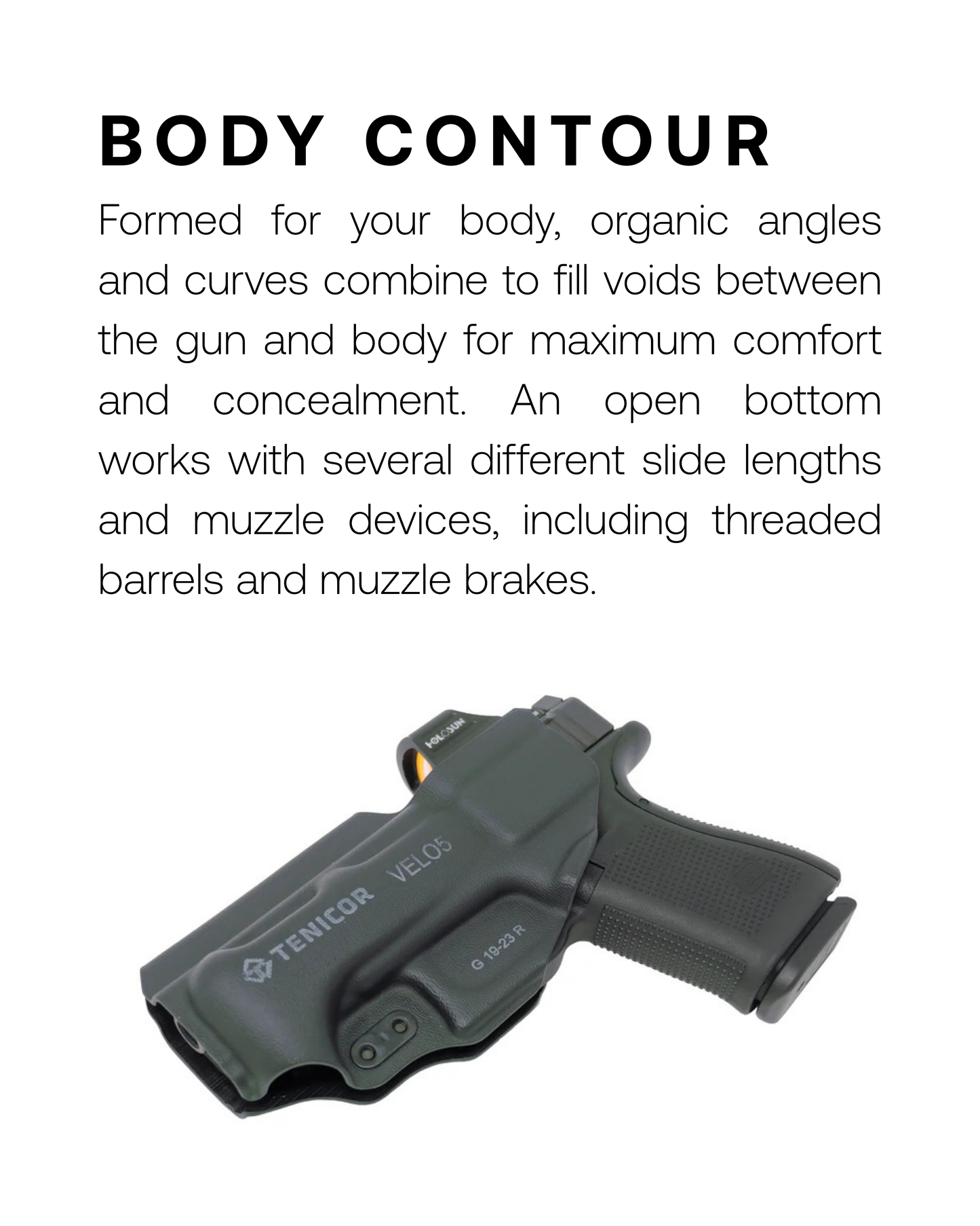 Tenicor | Hoolifit South Africa - VELO5 AIWB Holster - GLOCK 19 / 45